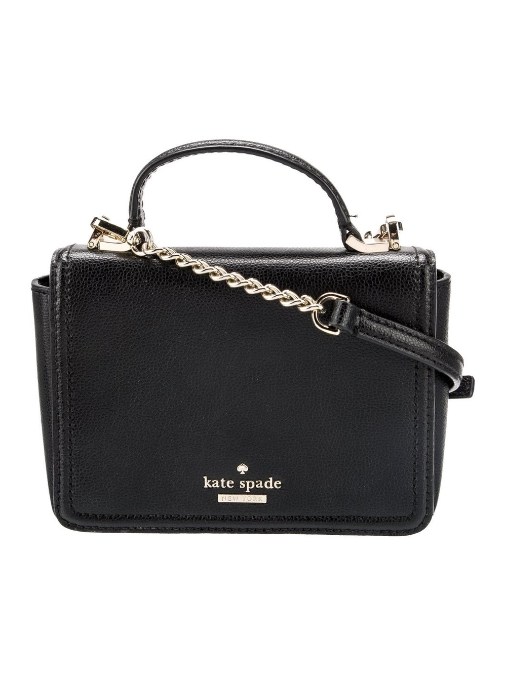 Kate Spade New York Maisie Patterson Drive Medium Crossbody Black Leather